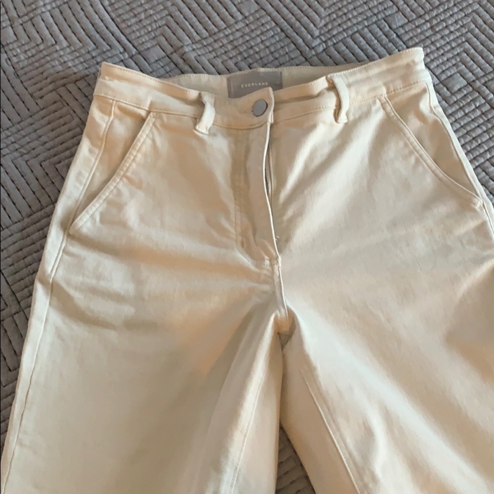 Cropped straight pants